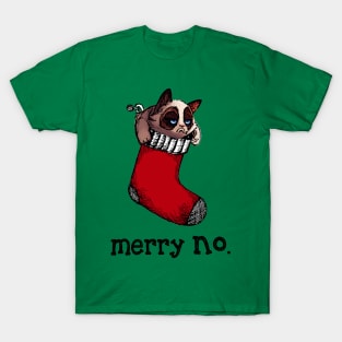 Merry No Cat Xmas T-Shirt